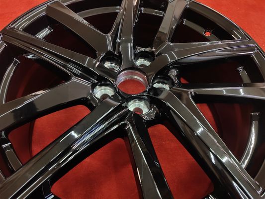 Black 5 Double Spoke ET40 19inch Rims For Lexus Fit Tire 235 40 R19